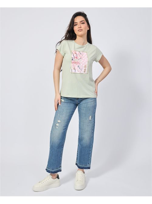 T-shirt girocollo Yes Zee con stampa YES ZEE | T273-S7000909